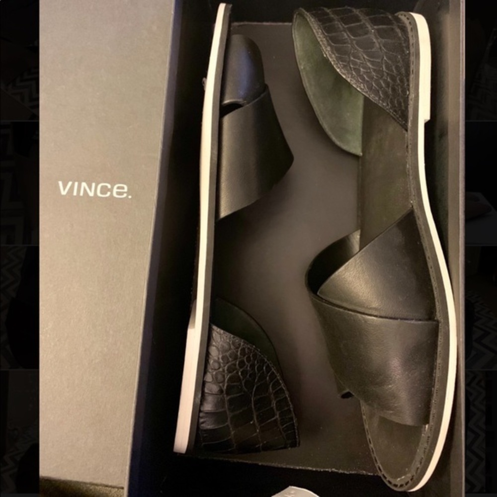 Vince Huarache in black Nico Leather